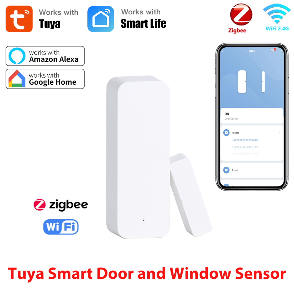 Smart Home Automation Kit - Tuya 스마트 WiFi/Zigbee 도어 윈도우 센서