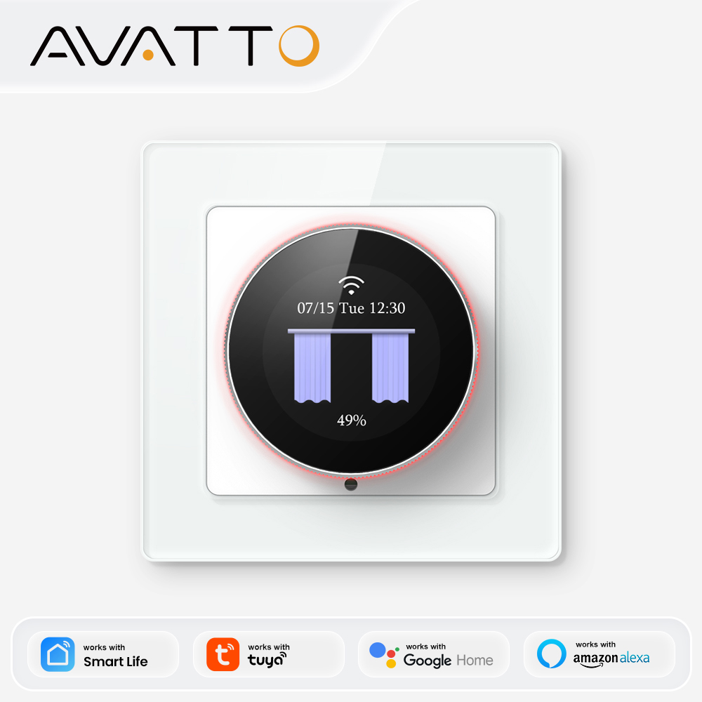 Smart Light Switch Wifi - AVATTO WiFi 스마트 노브 커튼 스위치,
