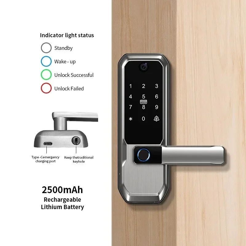 투야 와이파이 스마트 도어락, 피프홀 카메라 내장, 싱 - Smart Door Lock Wifi 리뷰 및 가격