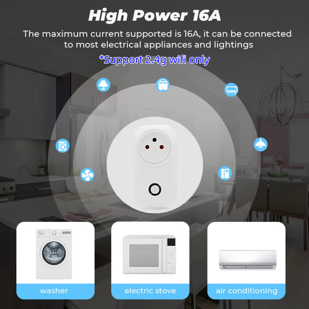 Tuya 스마트 소켓 IsraeL 플러그 16A 전원  - Smart Light Switch Wifi 리뷰 및 가격