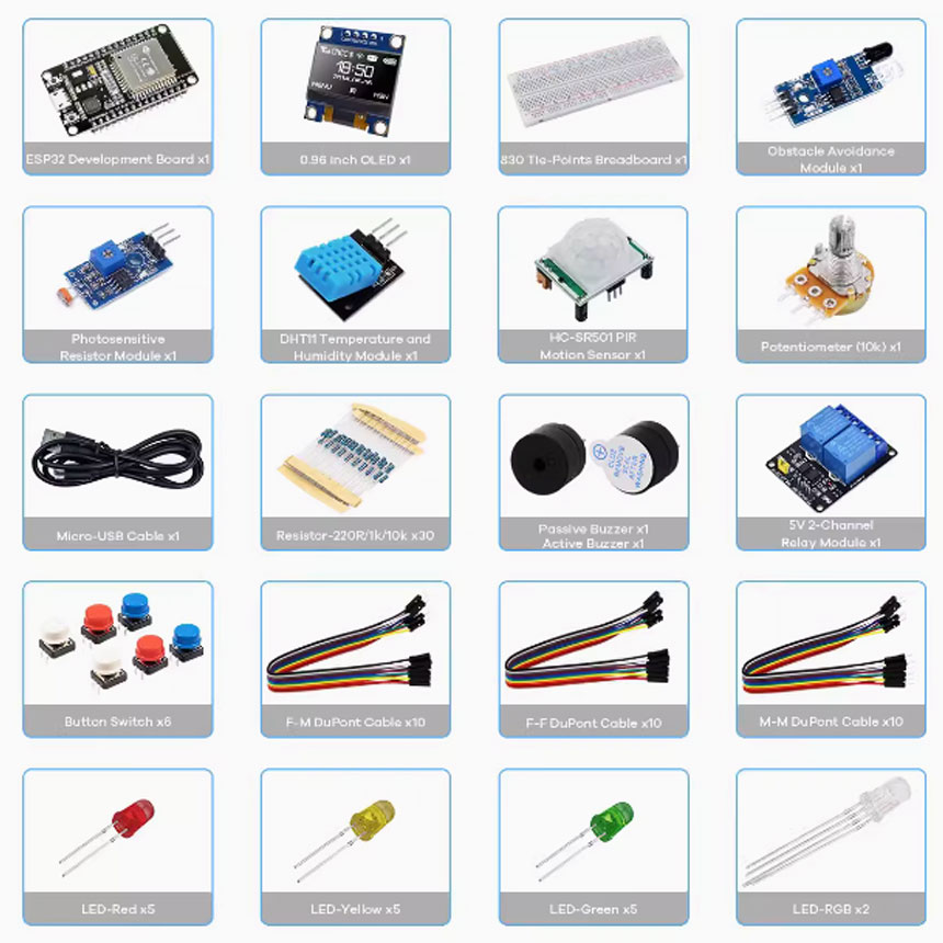 프로젝트용 크리에이터 키트, esp32 개발 키트, E - Esp32 Smart Home Kit 리뷰 및 가격