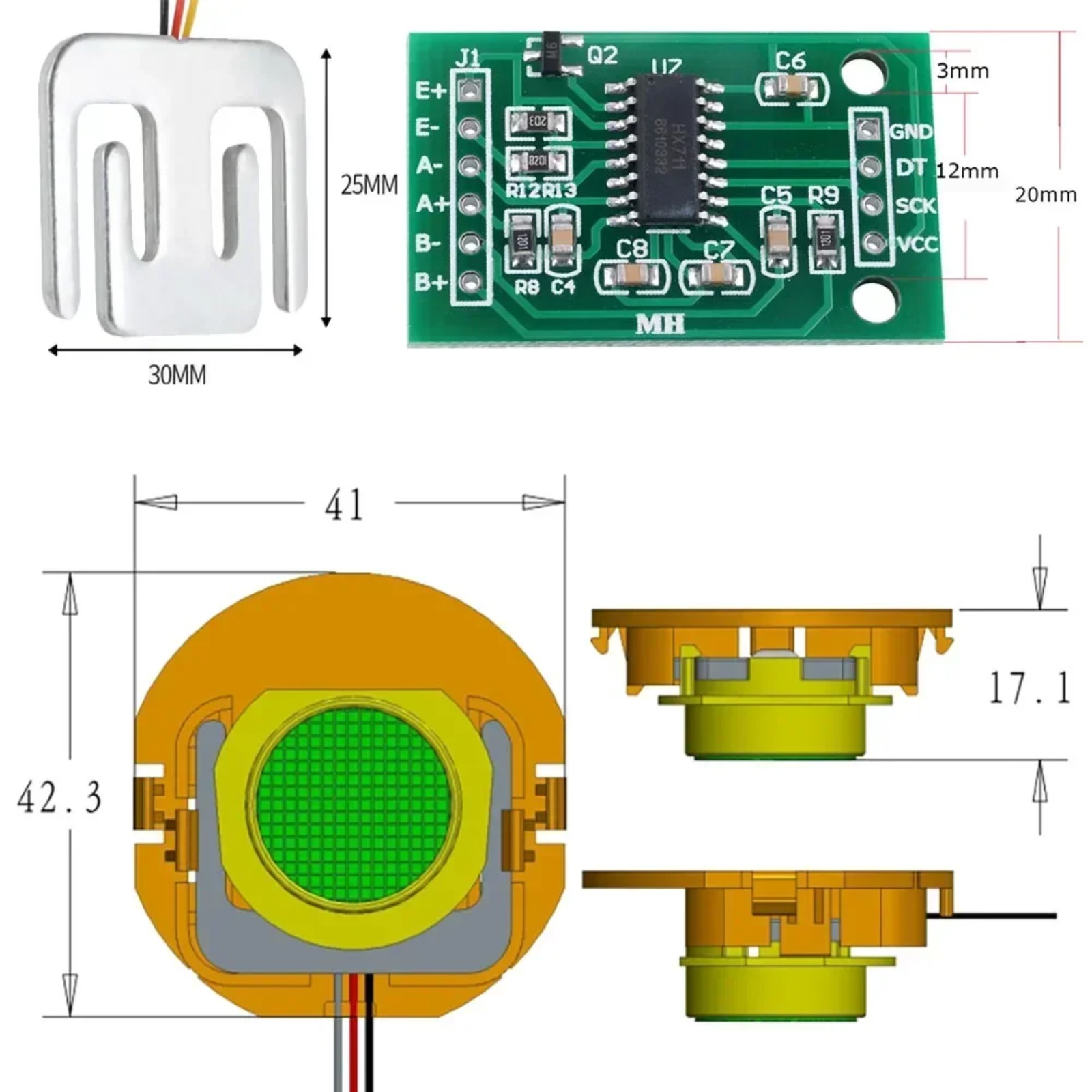 DIYmall 50KG 로드셀 무게 센서(HX711 증 - Sensor Kit Arduino 리뷰 및 가격