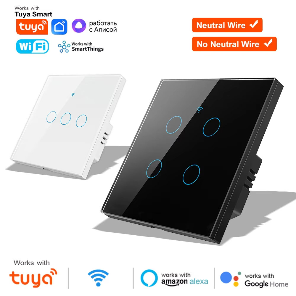 1 2 3 4 갱 와이파이 RF 433mhz 터치 벽  - Smart Light Switch Wifi 리뷰 및 가격