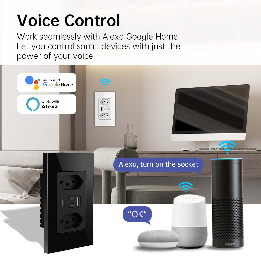 MANHOT Wifi 스마트 브라질 소켓 스위치(USB - Wifi Smart Plug 리뷰 및 가격