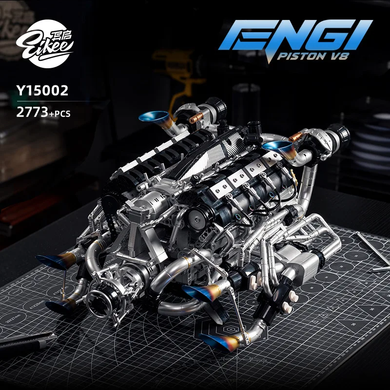 성인을 위한 V8 엔진 조립 키트, 트윈 터보 기계 공 - Stem Robotics Kit 리뷰 및 가격