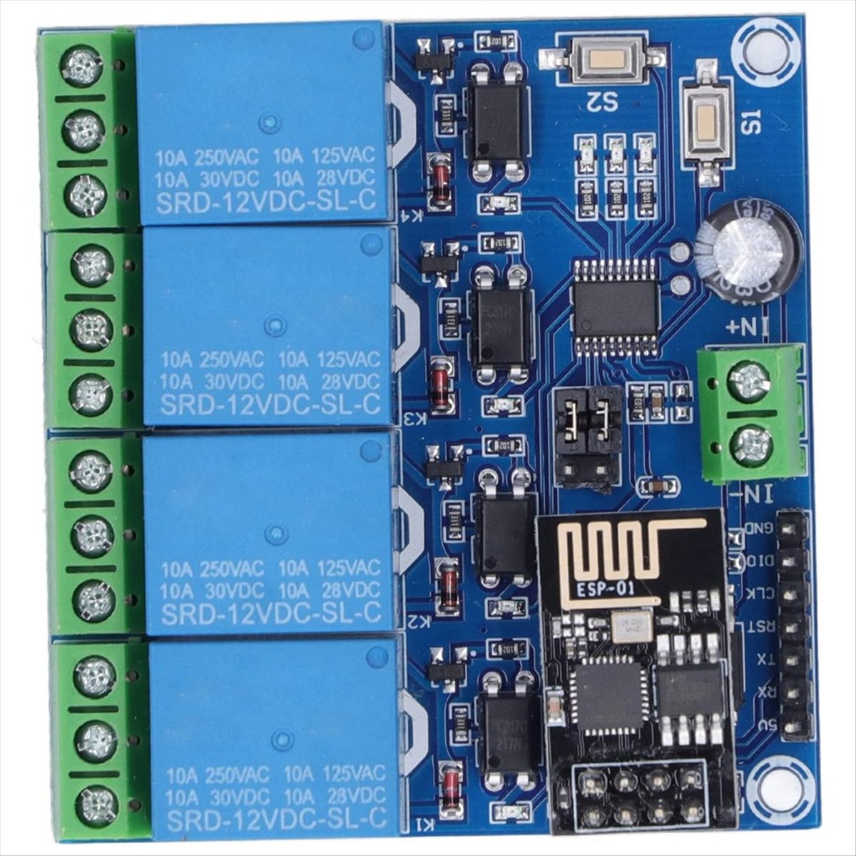 슈퍼 세일 4채널 WiFi 무선 릴레이 모듈 스마트 홈 - Esp8266 Relay Module 리뷰 및 가격