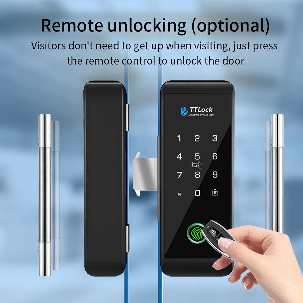 TTLOCK 스마트 유리문 잠금장치, 지문 인식 기능, - Smart Door Lock Wifi 리뷰 및 가격